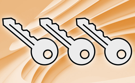 3 Schlüssel für 1 Jahr sicher einlagern